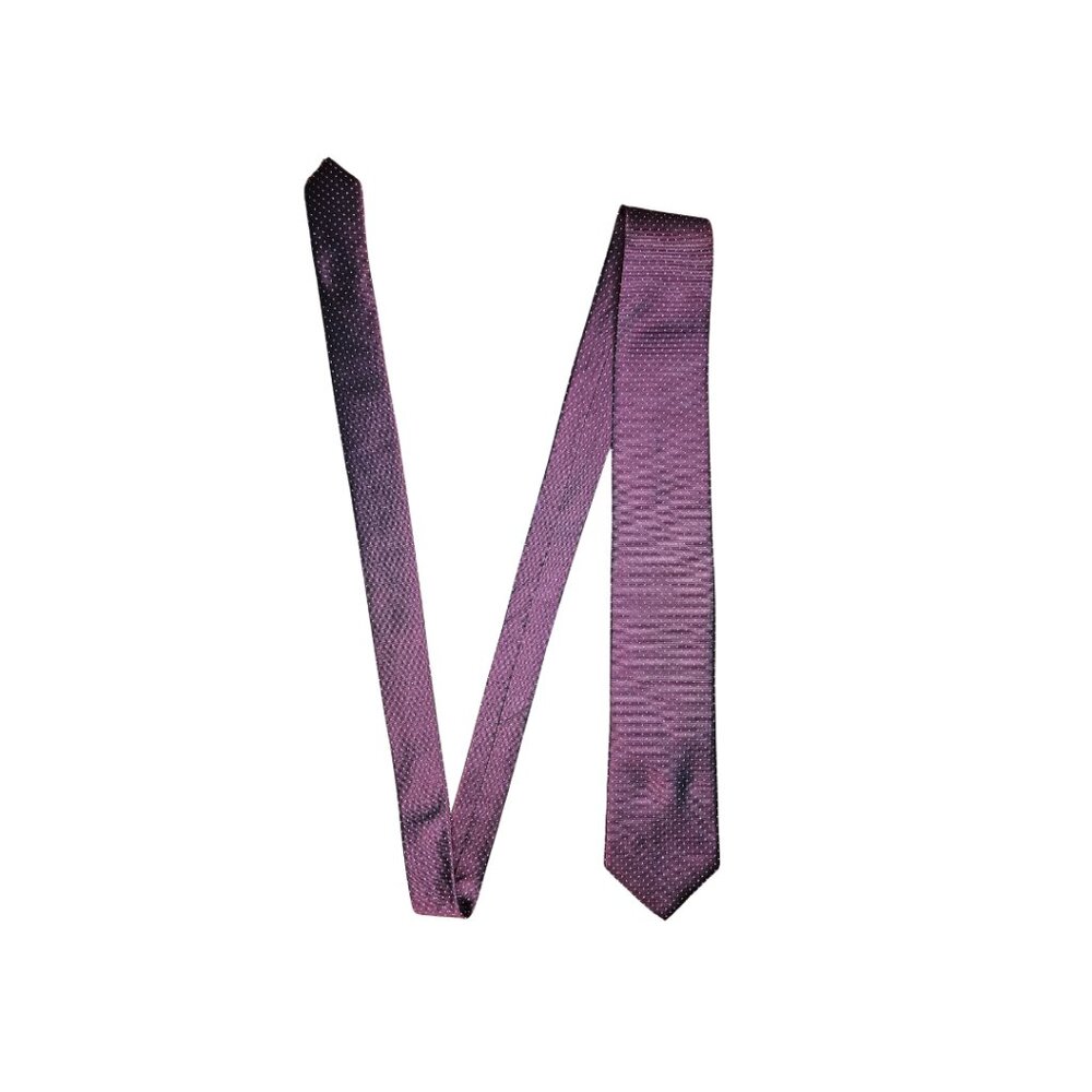 Jos. A Bank Burgundy Tie with White Polka Dots